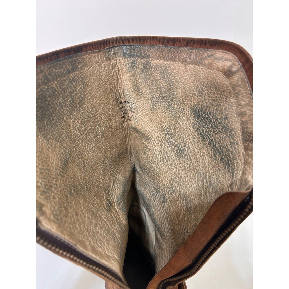 Freebird Steven Drove Tan Distressed Leather Zipper Boots Womens Size 7 - Picture 8 of 10